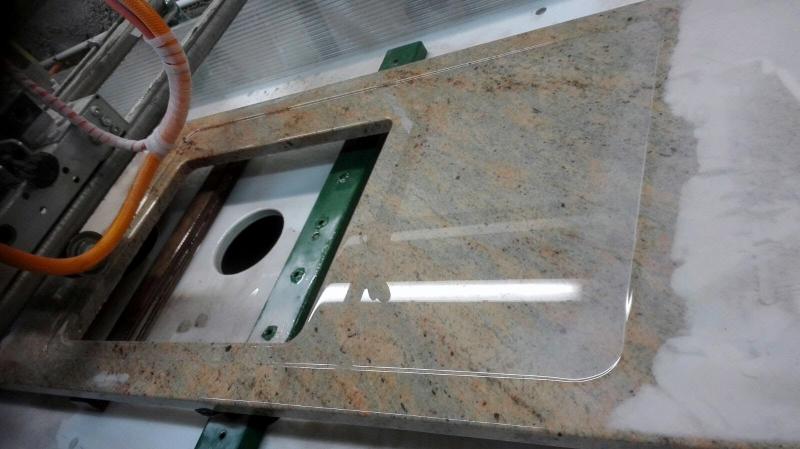 Countertop recess drain