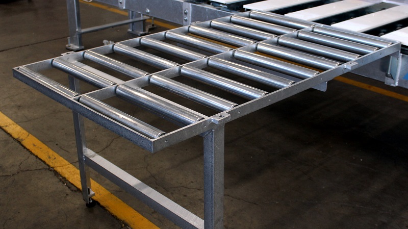 Banco lateral con rodillos