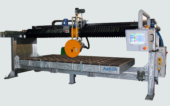 Bridge saws with mobile bridge